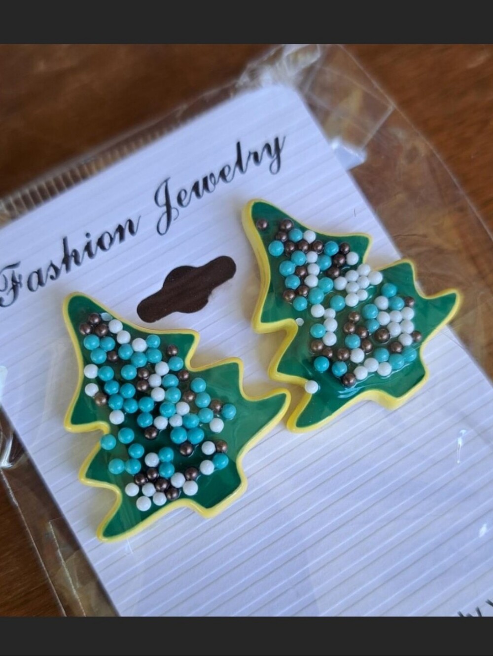 New Christmas Tree Sugar Cookie Earrings